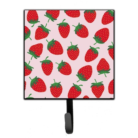 Jensendistributionservices Strawberries on Pink Leash or Key Holder MI1706667